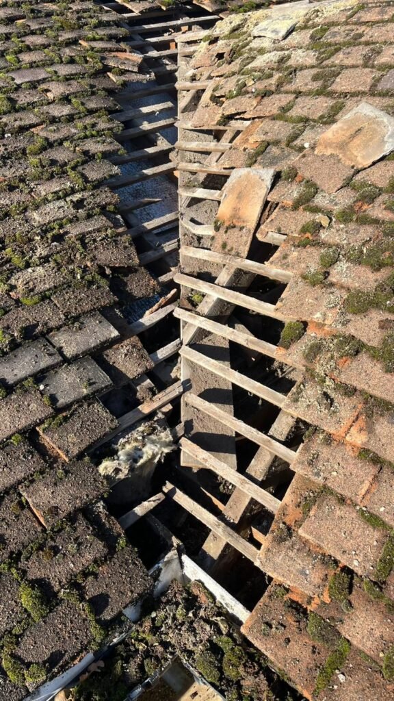 Roof leak repair carried out by professionals