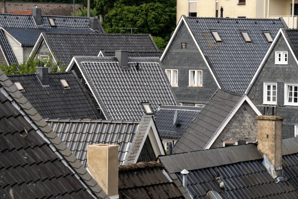 Roof tile replacement on residential property Roof tile replacement on residential property